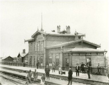 Vaivara raudteejaam aastal 1874