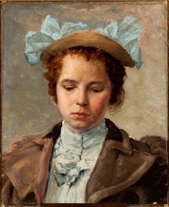 Valentin Aleksandrovič Serov - Portrait study of a young girl - M.Ob.1168 MNW - National Museum in Warsaw