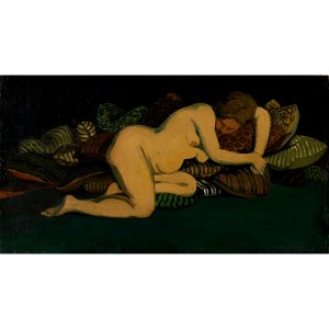 Vallotton - FEMME AUX COUSSINS, 1897, lot.38