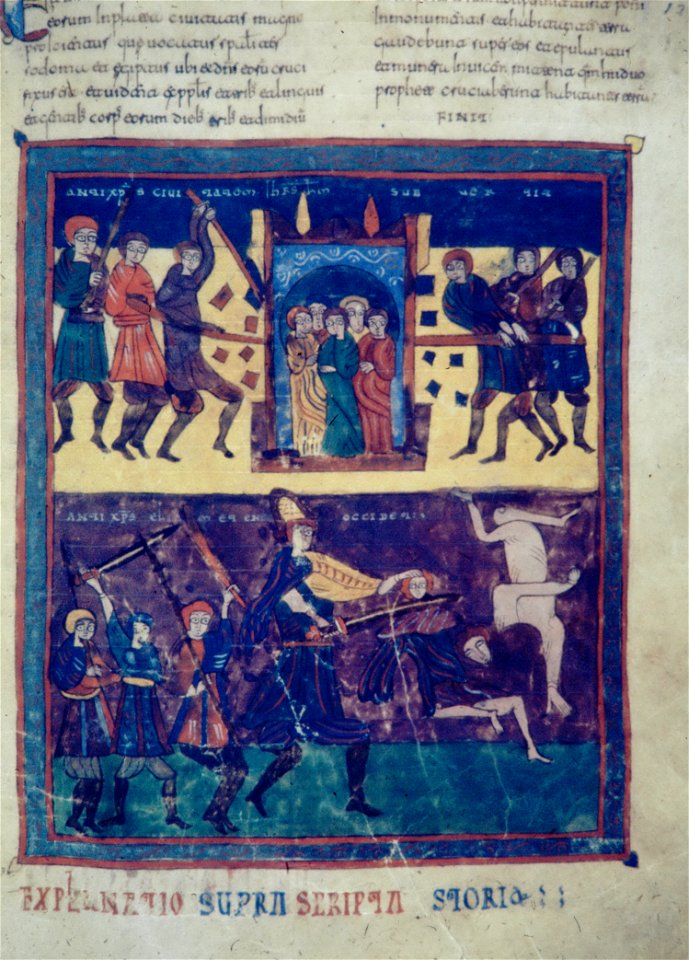 Valcavado Beatus f. 127r - Two witnesses' story