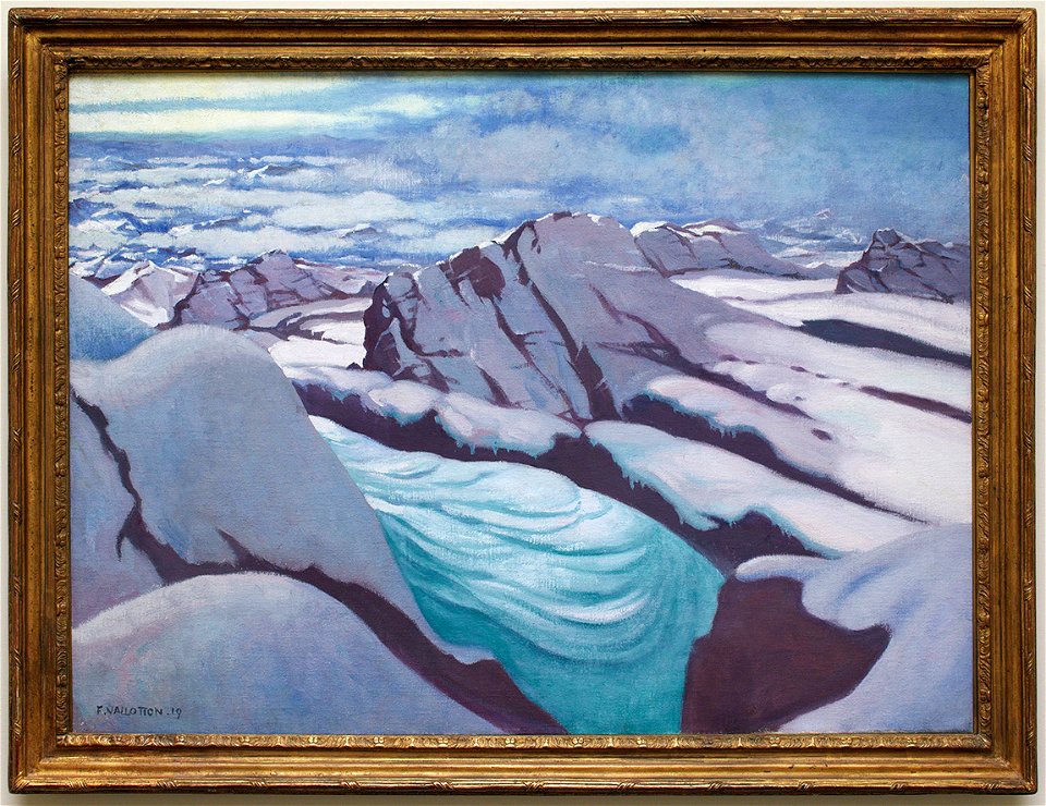 Vallotton - High mountains, glaciers and snowy peaks, 1919, GKS1128