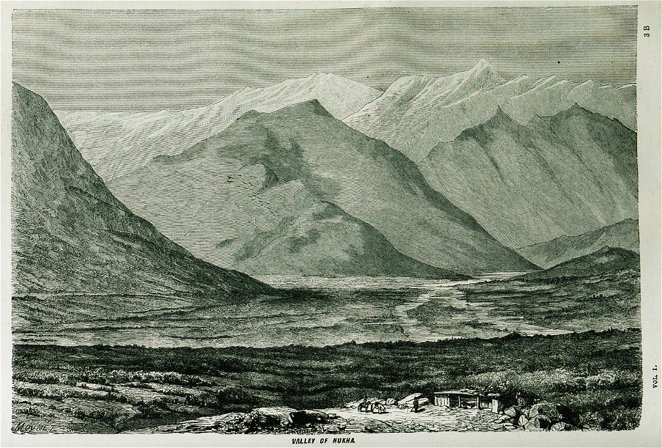 Valley of Nukha - Ainsworth William Francis - 1870