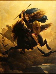 Valkyrie (Peter Nicolai Arbo) - Nationalmuseum - 18255. Free illustration for personal and commercial use.
