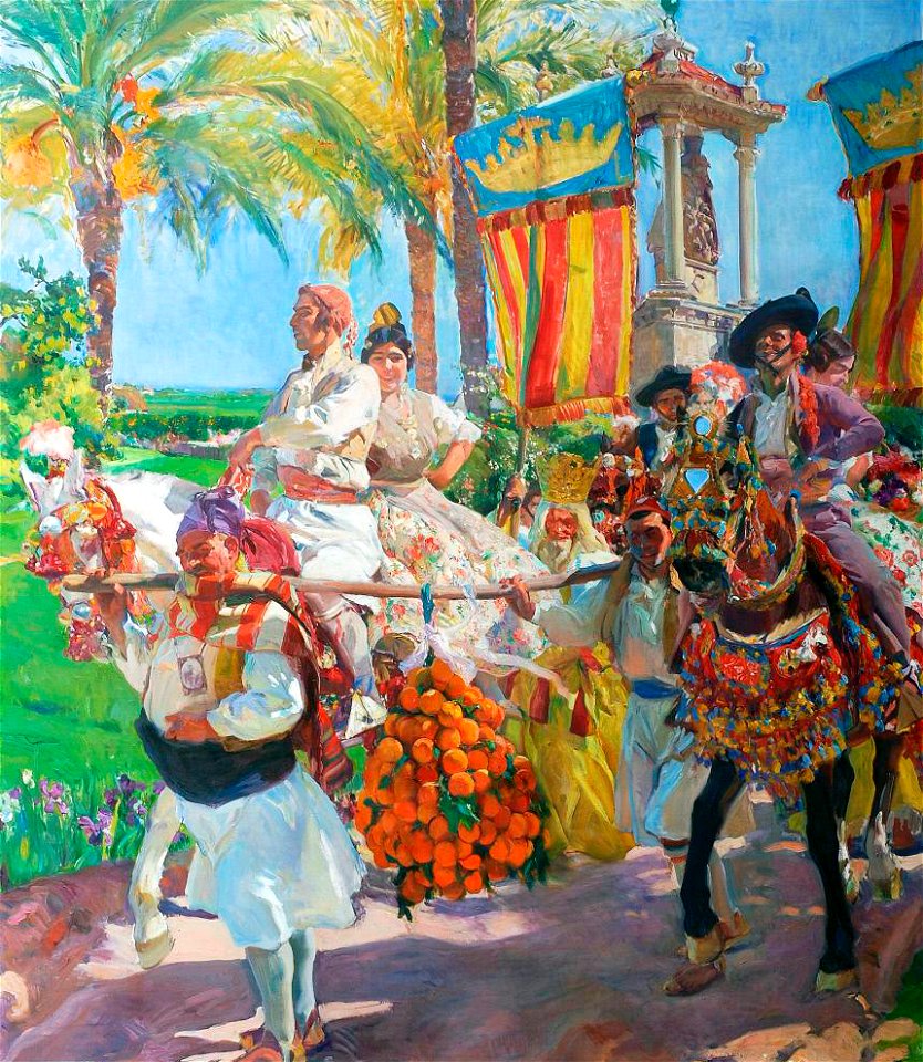 Valencia. Las grupas, por Joaquín Sorolla
