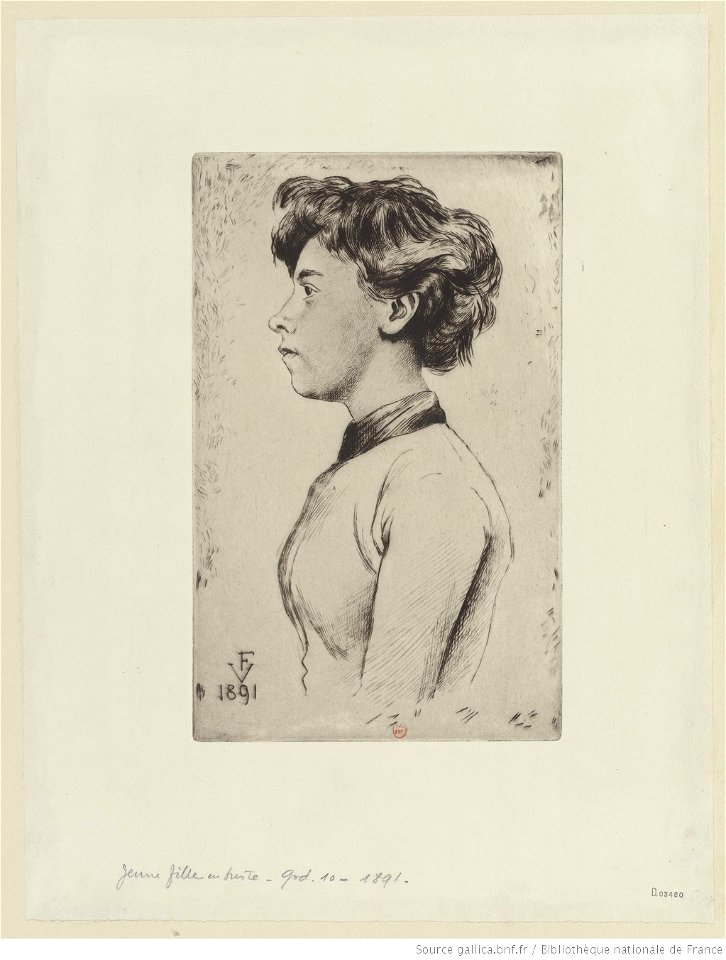 Vallotton - Jeune fille en buste, btv1b6951583j