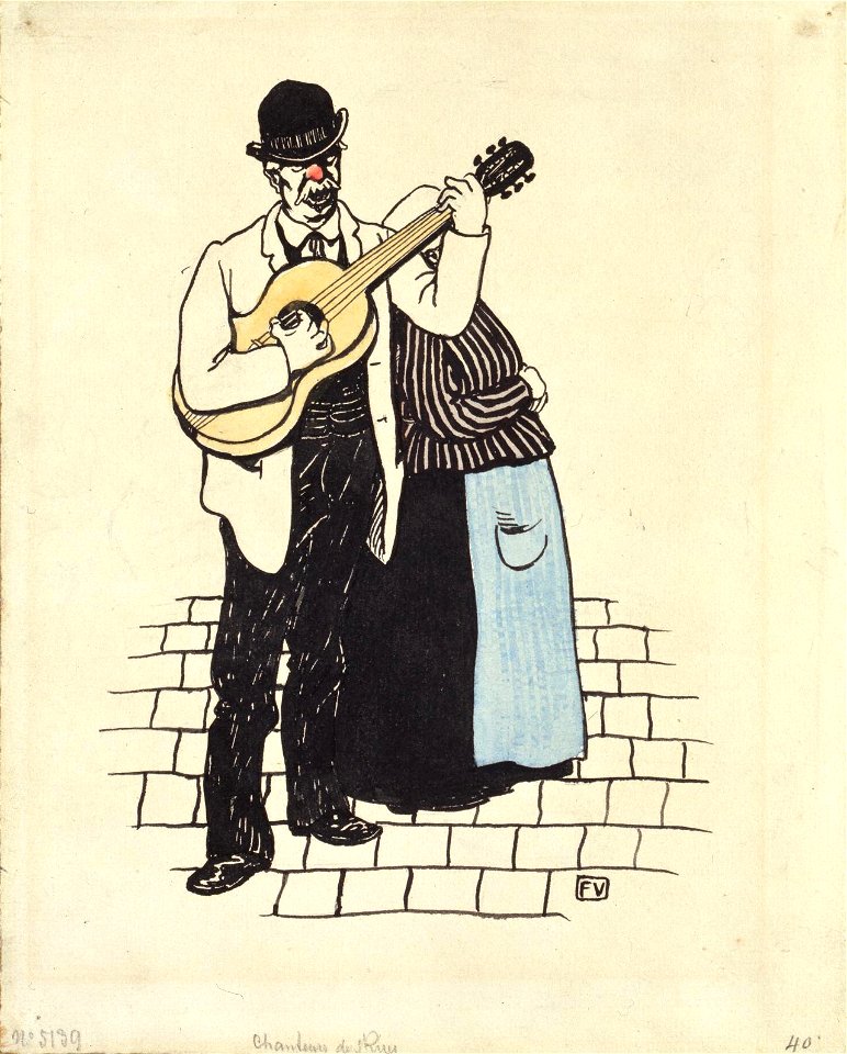 Vallotton - Chanteurs des rues, grecs, 1897