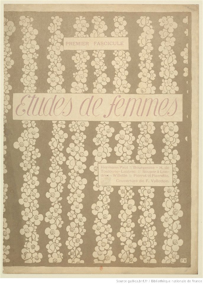 Vallotton - Couverture pour Etudes de femmes, btv1b6951748s