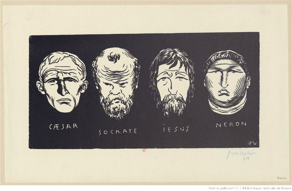 Vallotton - Caesar, Socrate, Iesus, Neron, btv1b69516634