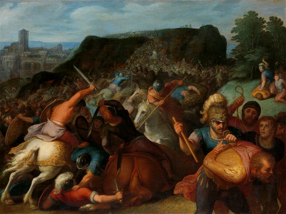 Valentinus wordt krijgsgevangen gemaakt Rijksmuseum SK-A-429