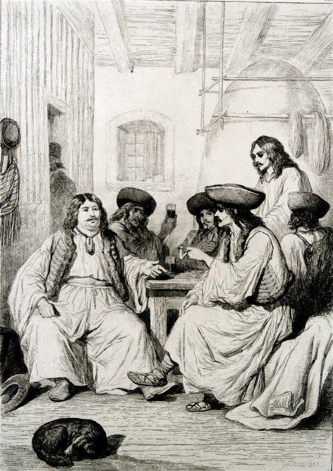 Valerio - Cabaret Valaque des environs de Gross-Wardein, 1855