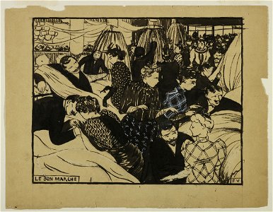Vallotton - Le Bon Marché, vers 1893, BA 2001-0001-D