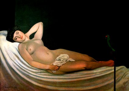 Félix Vallotton, 1909 - La femme au perroquet