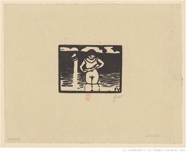 Vallotton - Fillette enlevant sa chemise Les petites baigneuses. VI, btv1b6951676r