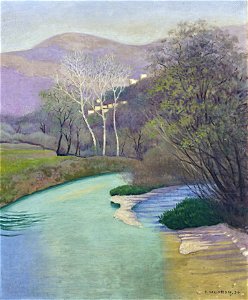 Vallotton - Le Loup, près de Villeneuve-Loubet, 1924, lot.21