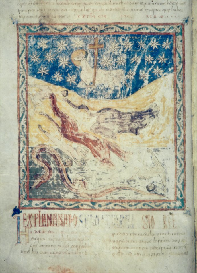 Valcavado Beatus f. 165v - Victory of the lamb