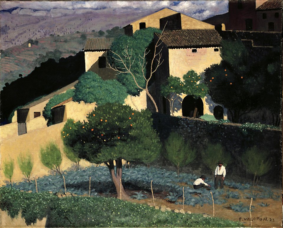 Vallotton - Jardins d'orangers à Cagnes, 1923 - 1924