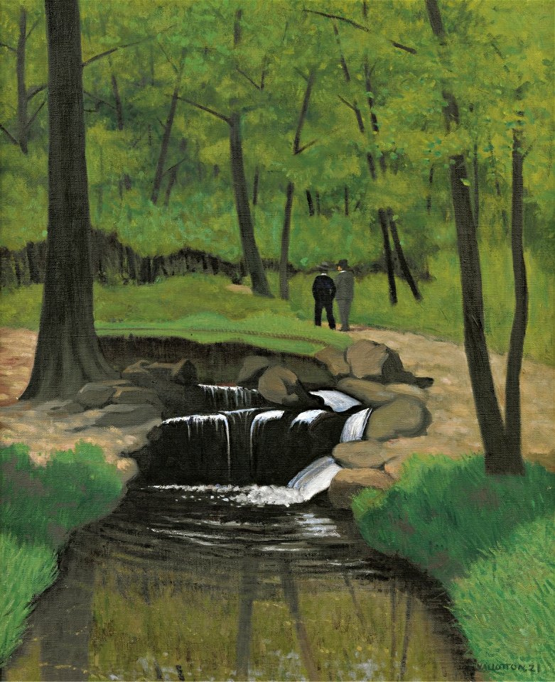 Vallotton - BOIS DE BOULOGNE, 1921, lot.38 (cropped)