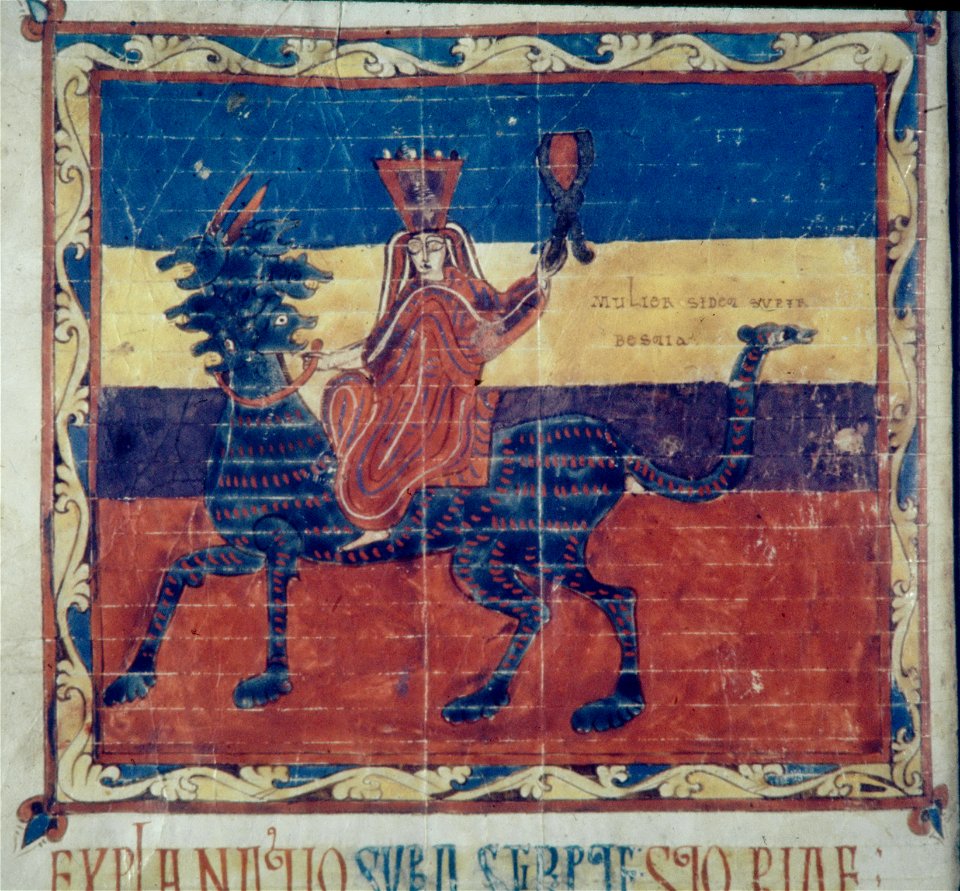 Valcavado Beatus f. 161v - Great whore