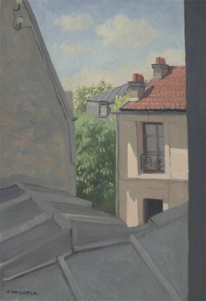 Vallotton - Les toits, rue Mérimée, vers 1903, Inv. 2007-010