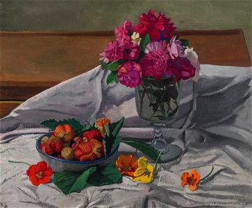 Vallotton - Fleurs et fraises, 1920, 404
