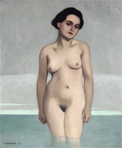 Vallotton - BAIGNEUSE DE FACE, DANS L'EAU À MI-CUISSES, 1925, lot.33 (cropped)