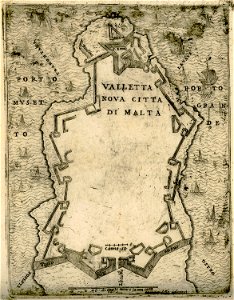 Valletta, nova città di Malta - Camocio Giovanni Francesco - 1574