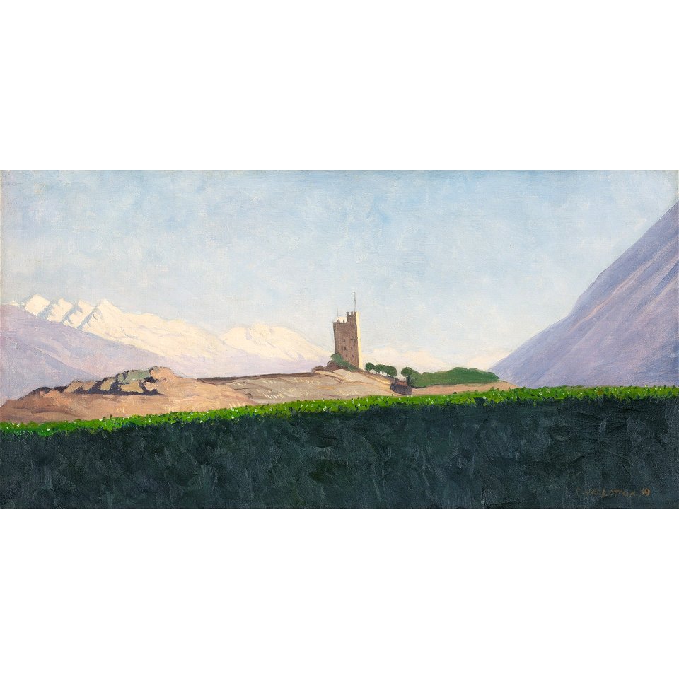 Vallotton - LA TOUR DE GOUBING, 1919, lot.24