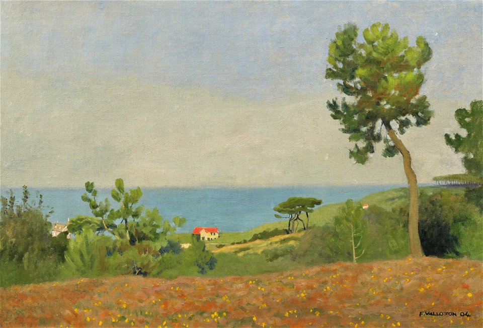 Vallotton - Paysage maritime, 1904, lot.56