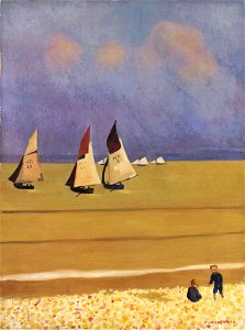Vallotton - Barques à Honfleur, 1912, AP 1059