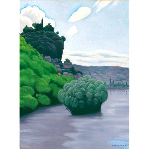 Vallotton - LA DORDOGNE À BEYNAC, 1925, lot.89