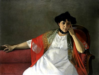 Vallotton - Portrait de Madame Gabrielle Vallotton, 1905, Bx 1997.1.1