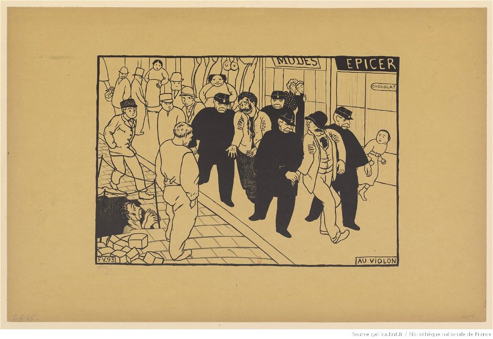 Vallotton - Au violon Paris intense (pl. III), btv1b69516100