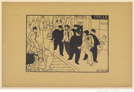 Vallotton - Au violon Paris intense (pl. III), btv1b69516100