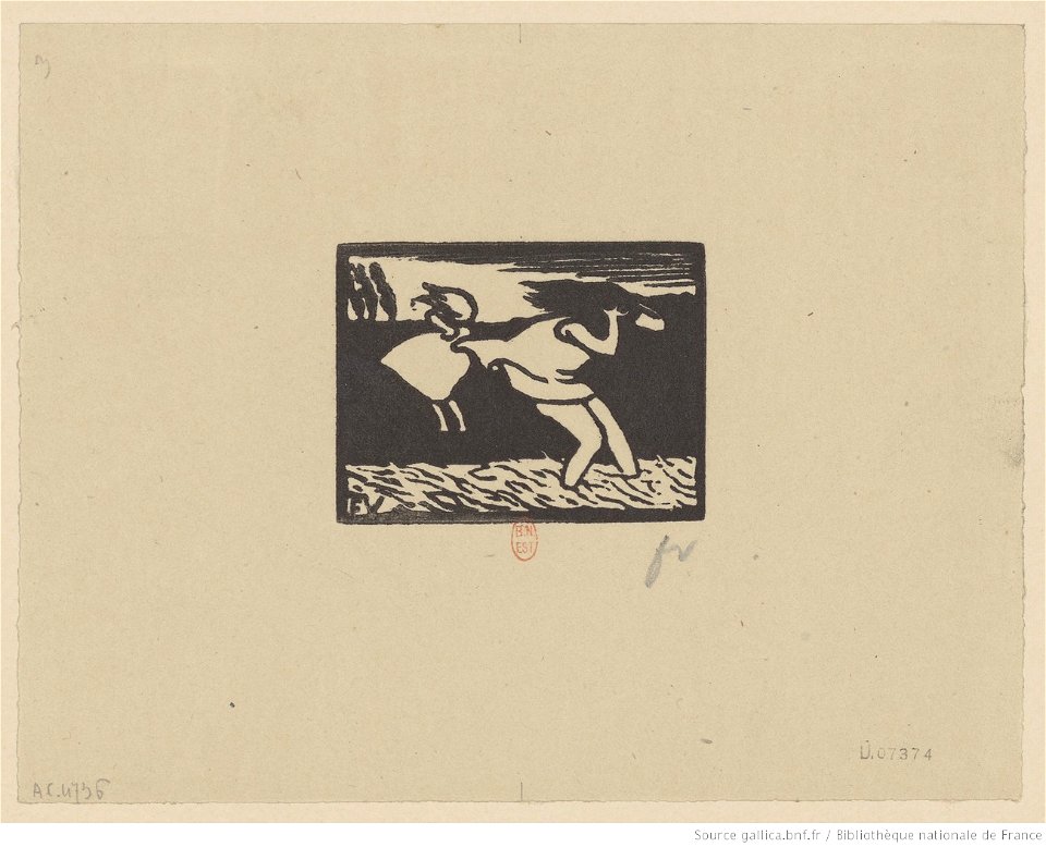 Vallotton - Les baigneuses surprises par l'orage Les petites baigneuses. VIII, btv1b6951678k