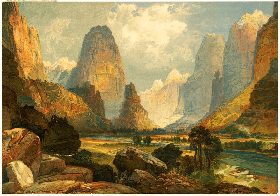 Valley of Babbling Waters, Southern Utah (Boston Public Library)