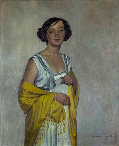 Vallotton - Femme à l'écharpe jaune, 1909, Inv.-Nr. 1217