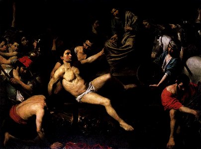 Valentin de Boulogne - Martyrdom of St Lawrence - WGA24245. Free illustration for personal and commercial use.