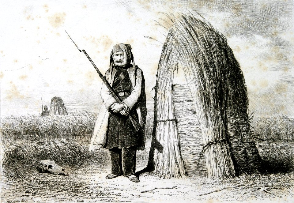 Valerio - Sentinelle Egyptienne dans la Dobrustcha, 1855