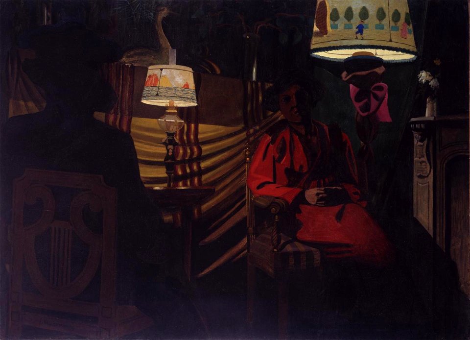 Vallotton - La visite, effet de lampe, 1899–1900, KV 1140