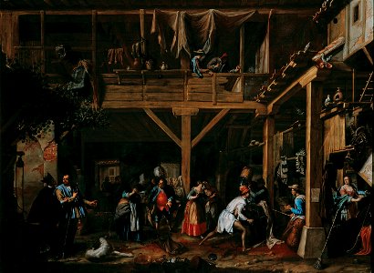 Valero Iriarte - Don Quixote in his Battle with the Wineskins - Google Art Project