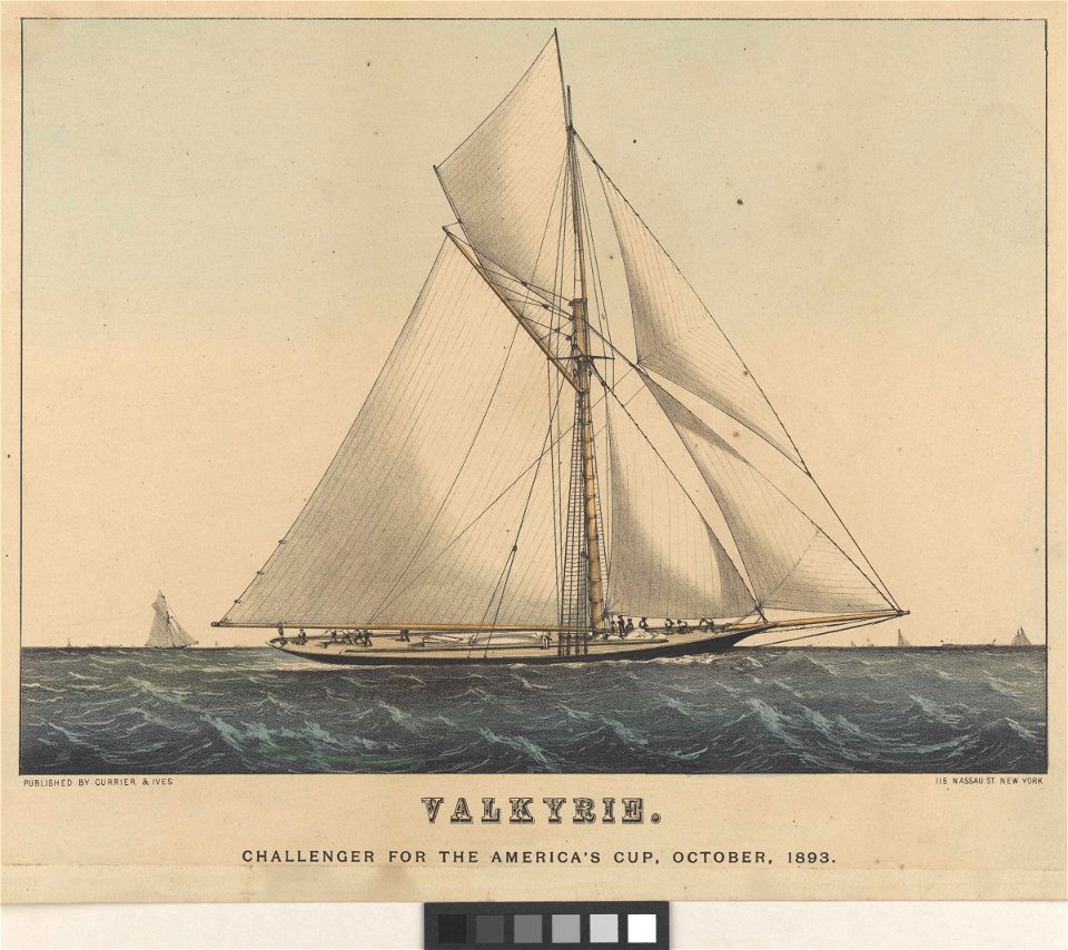 Valkyrie Challenger for the America's Cup, October 1893 RMG PY0498
