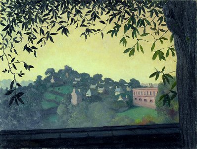 Vallotton - ENVIRONS DE DINAN, EFFET DE BRUME, 1919, lot.42 (cropped)