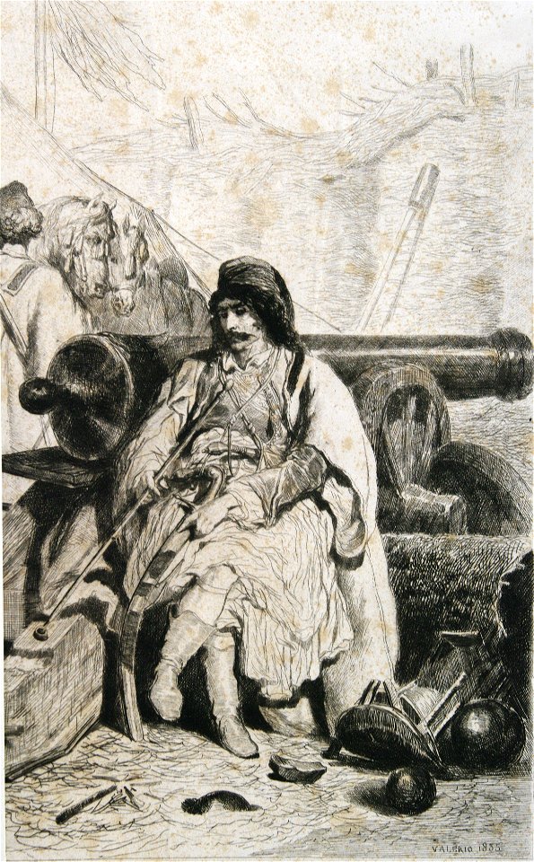 Valerio - Chef Albanais (Camp de Kalafat), 1855