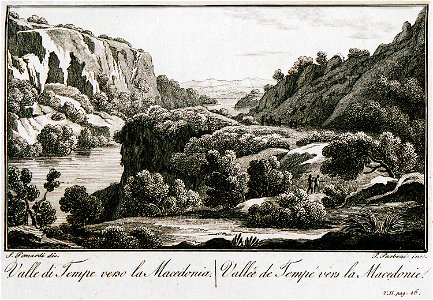 Valle di Tempe verso la Macedonia - Pomardi Simone - 1820