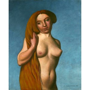 Vallotton - TORSE DE FEMME, CHEVEUX ROUX DÉFAITS, 1908, lot.64