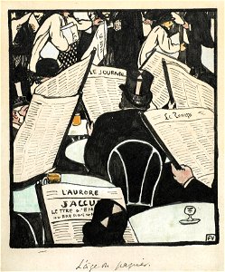 Vallotton - L’âge du papier. Dessin pour « Le Cri de Paris », 1898, Inv. 2016-029