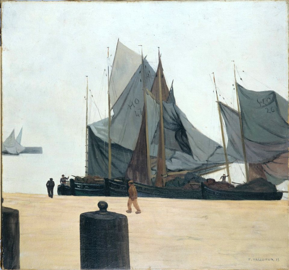Vallotton - Voiliers à Honfleur, 1913, Bx 1980 2 1