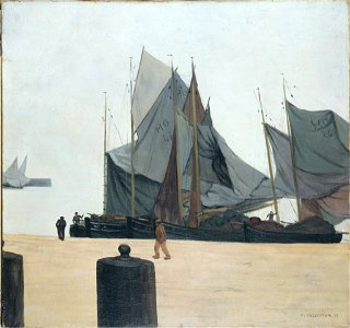 Vallotton - Voiliers à Honfleur, 1913, Bx 1980 2 1