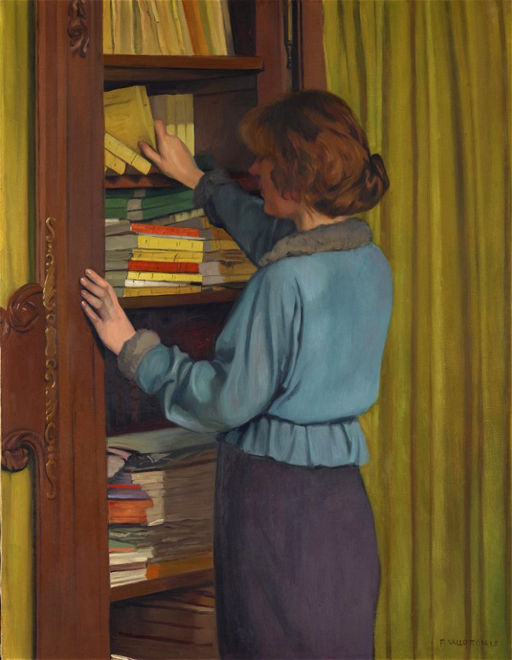 Vallotton - La bibliothèque, 1915, Inv. 2004-055