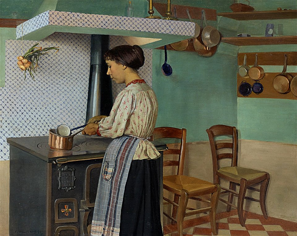 Vallotton - La cuisinière, 1892, lot.26